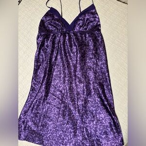 Purple silky nightgown